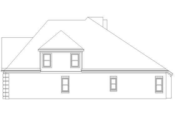 Exterior - Other Elevation 4 for European House Plan #81-13912 - 4 bed, 3 bath