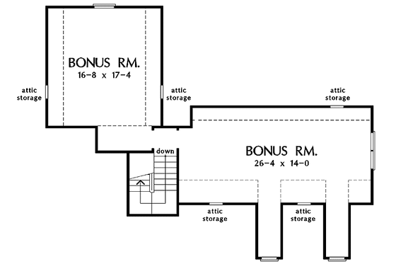 Floor Plan - Other Floor for Country House Plan #929-701 - 3 bed, 2 bath