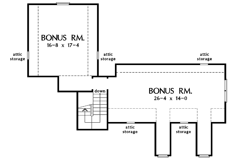 Home Plan - Floor Plan - Other Floor for Country House Plan #929-701 - 3 bed, 2 bath