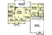 European Style House Plan - 3 Beds 2 Baths 1750 Sq/Ft Plan #430-42 