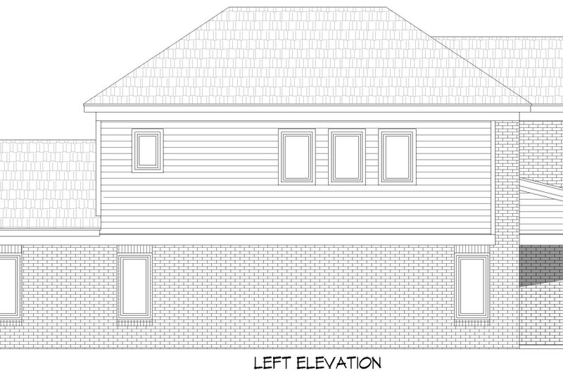 House Blueprint - Exterior - Other Elevation for Traditional House Plan #932-1063 - 3 bed, 2.5 bath