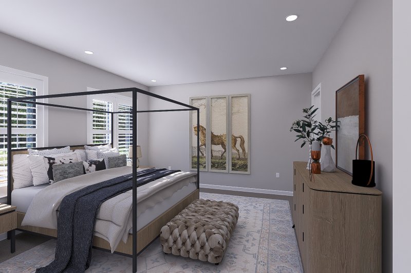 House Plan Design - Interior - Master Bedroom for Barndominium House Plan #1060-292 - 3 bed, 3.5 bath