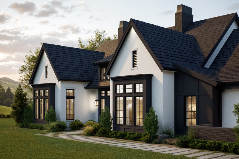 Home Plan - Exterior - Front Elevation 4 for Farmhouse House Plan #1114-92 - 2 bed, 2.5 bath