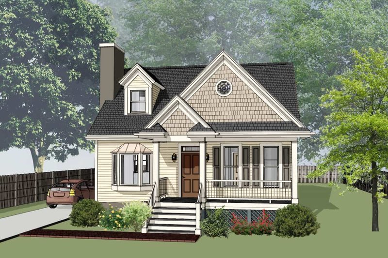 Architectural House Design - Bungalow Exterior - Front Elevation Plan #79-314