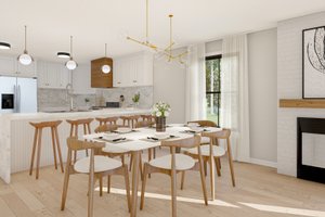 Interior - Dining Room for Barndominium House Plan #1117-12 - 2 bed, 2.5 bath