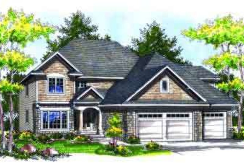 Traditional Style House Plan - 4 Beds 3.5 Baths 2704 Sq/Ft Plan #70-724