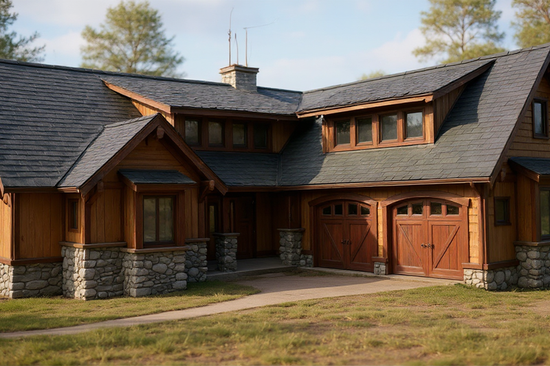 Craftsman Style House Plan - 3 Beds 2.5 Baths 2665 Sq/Ft Plan #921-14 Exterior