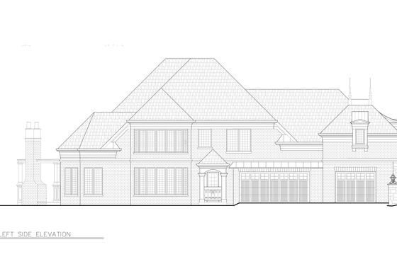 Exterior - Other Elevation 1 for European House Plan #119-358 - 4 bed, 4 bath