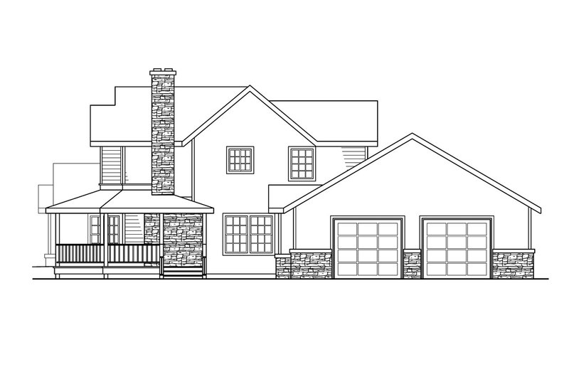 House Plan Design - Exterior - Other Elevation 1 for Traditional House Plan #124-573 - 4 bed, 3.5 bath