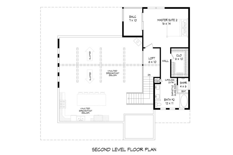 Dream House Plan - Floor Plan - Upper Floor for Traditional House Plan #932-477 - 2 bed, 2 bath