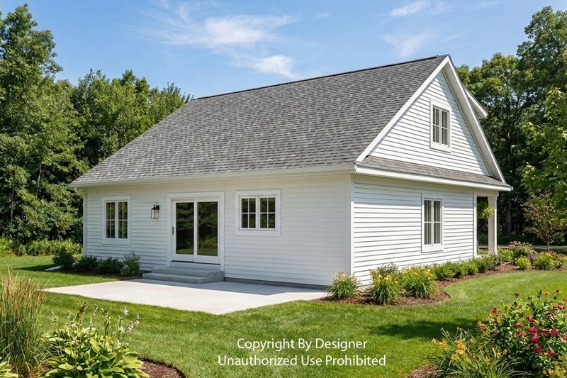 House Plan Design - Exterior - Rear Elevation for Farmhouse House Plan #51-1527 - 3 bed, 2.5 bath