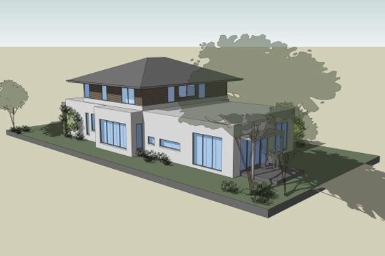 Exterior - Other Elevation 14 for Modern House Plan #496-25 - 4 bed, 2.5 bath