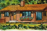 Cottage Style House Plan - 2 Beds 1 Baths 839 Sq/Ft Plan #47-486 