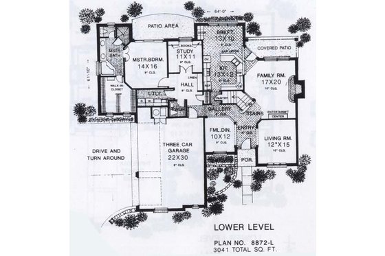 Floor Plan - Main Floor for Colonial House Plan #310-912 - 4 bed, 3.5 bath
