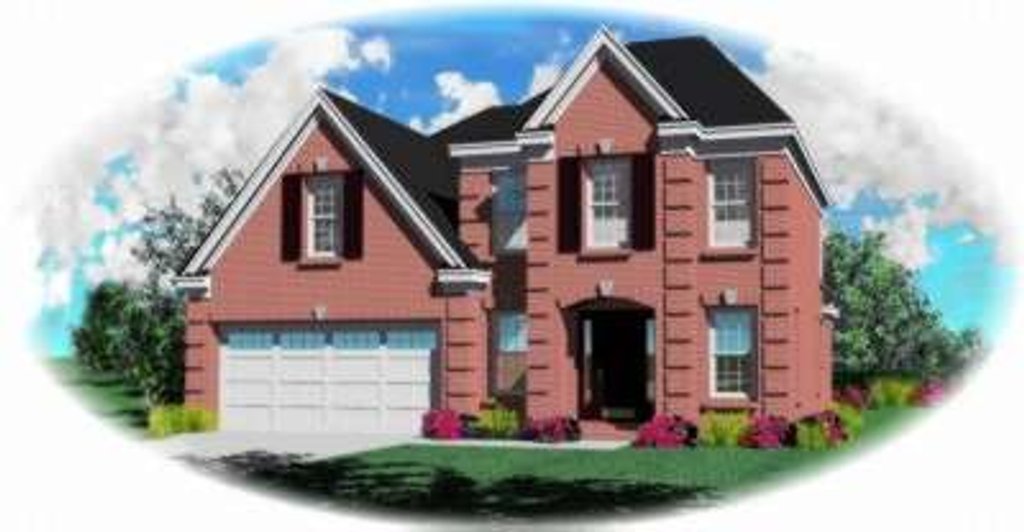Exterior - Front Elevation 2 for European House Plan #81-687 - 3 bed, 2.5 bath