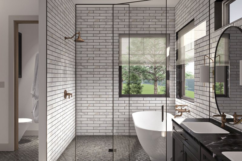 House Plan Design - Interior - Master Bathroom 1 for Beach House Plan #455-494 - 2 bed, 2.5 bath