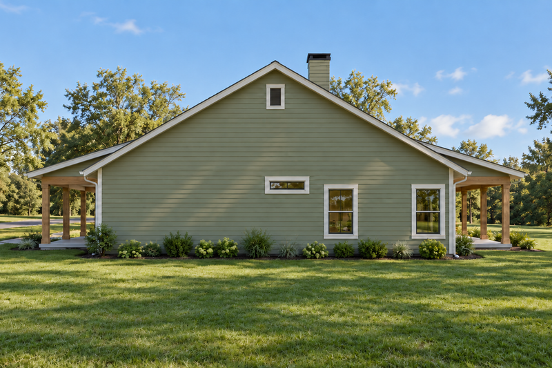 House Blueprint - Exterior - Other Elevation 1 for Farmhouse House Plan #923-520 - 4 bed, 3 bath