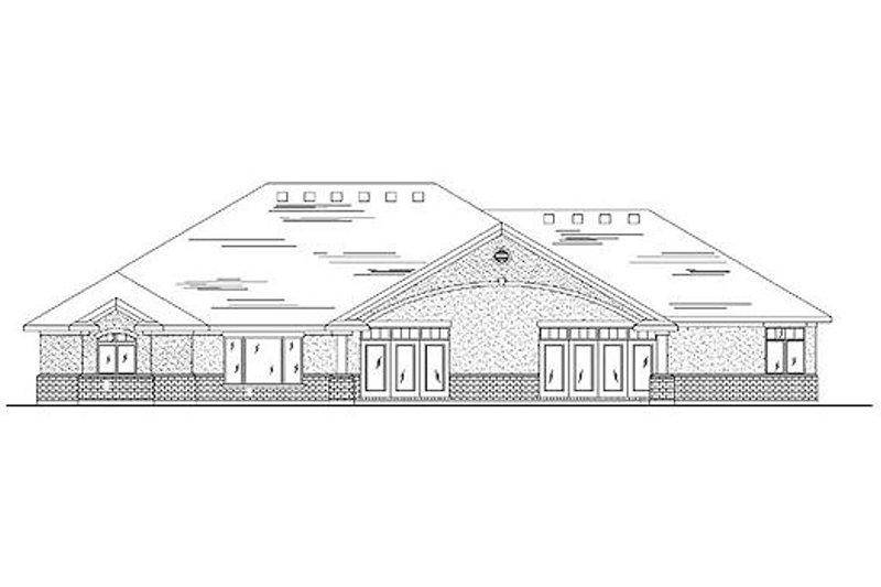 Dream House Plan - Exterior - Rear Elevation for Traditional House Plan #5-362 - 2 bed, 2 bath