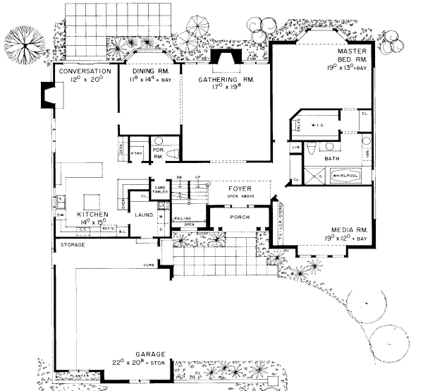 Traditional Floor Plan - Main Floor Plan #72-465