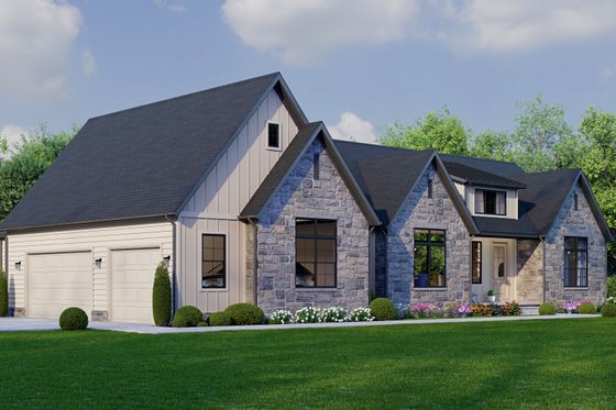 Exterior - Other Elevation for Country House Plan #1089-23 - 3 bed, 2 bath