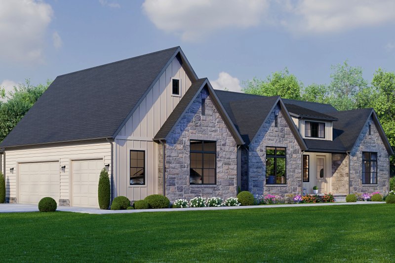 Architectural House Design - Exterior - Other Elevation for Country House Plan #1089-23 - 3 bed, 2 bath