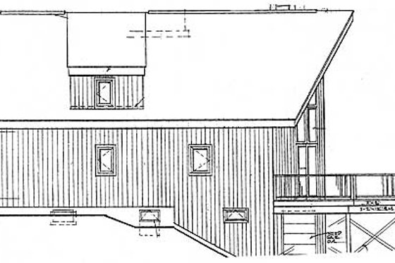 Exterior - Other Elevation 1 for Cabin House Plan #3-104 - 3 bed, 2 bath