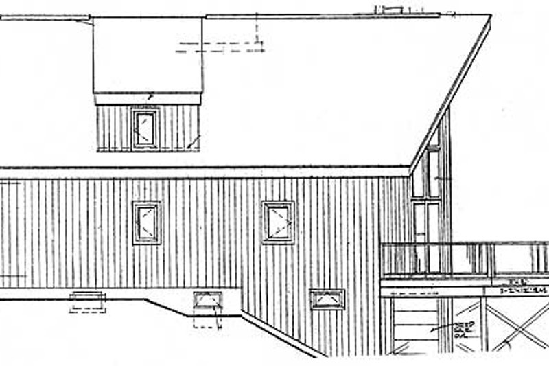 Architectural House Design - Exterior - Other Elevation 1 for Cabin House Plan #3-104 - 3 bed, 2 bath