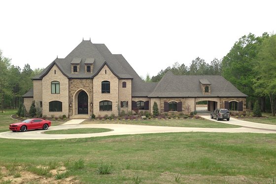 Exterior - Front Elevation 8 for European House Plan #17-2506 - 3 bed, 4.5 bath