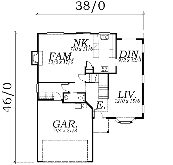 Traditional Floor Plan - Main Floor Plan #130-108