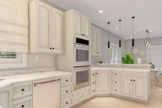 Interior - Kitchen 1 for Traditional House Plan #1060-18 - 7 bed, 4 bath