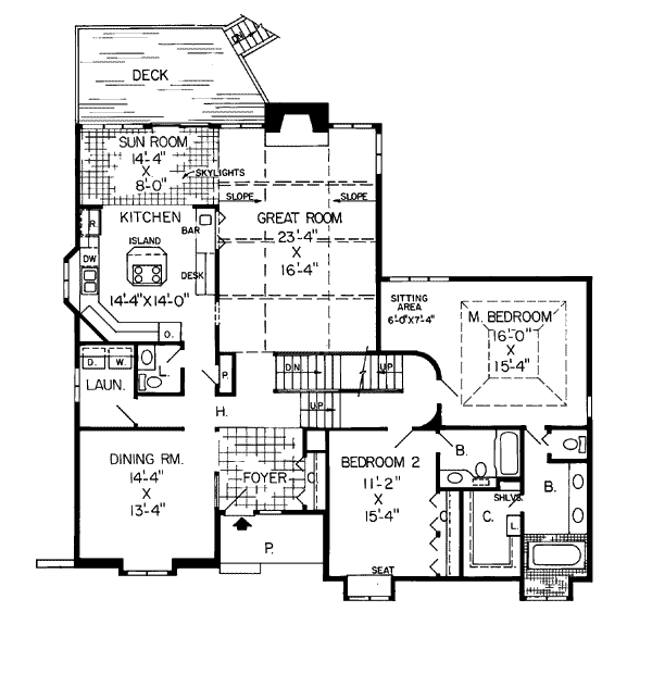 Traditional Floor Plan - Main Floor Plan #312-774
