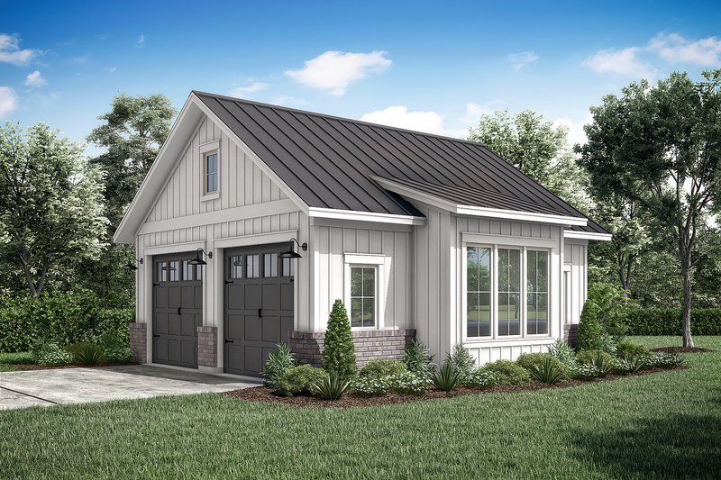 Architectural House Design - Exterior - Front Elevation 3 for Farmhouse House Plan #430-267, 0 bath