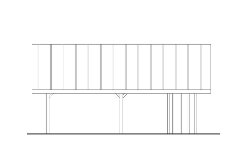House Design - Exterior - Other Elevation 1 for Craftsman House Plan #124-1408, 0 bath