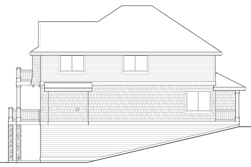 Home Plan - Exterior - Other Elevation for Craftsman House Plan #569-23 - 5 bed, 3 bath