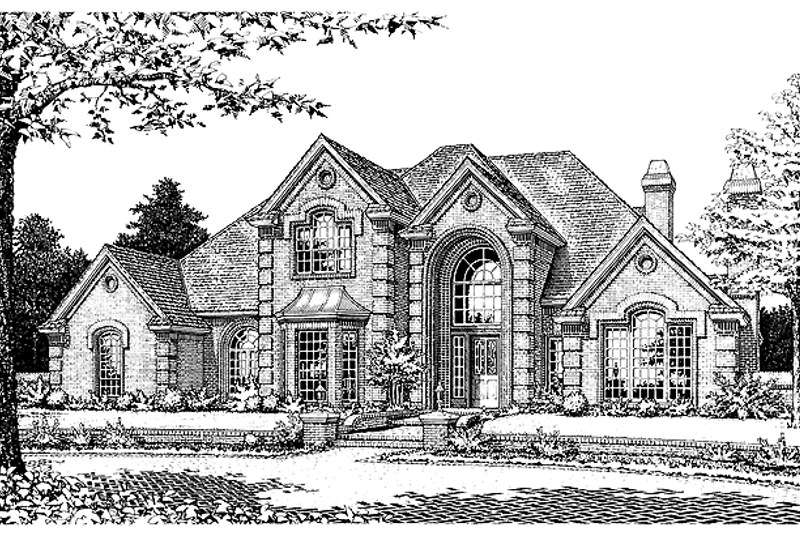 Home Plan - Colonial Exterior - Front Elevation Plan #310-1092