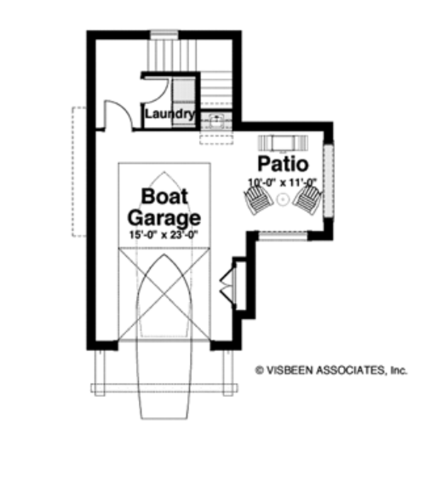 Architectural House Design - Cabin Floor Plan - Lower Floor Plan #928-246