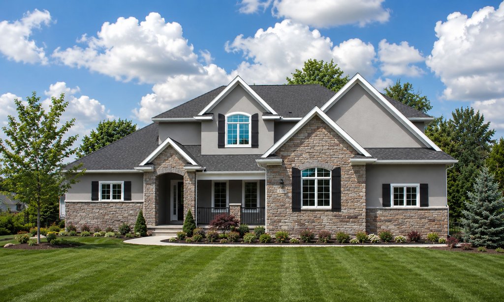 Exterior - Front Elevation 2 for Traditional House Plan #20-2126 - 4 bed, 3.5 bath