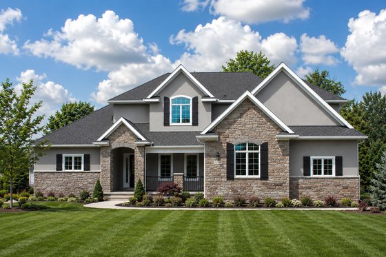 Exterior - Front Elevation for Traditional House Plan #20-2126 - 4 bed, 3.5 bath