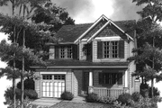Craftsman Style House Plan - 3 Beds 2 Baths 1488 Sq/Ft Plan #48-794 Exterior 