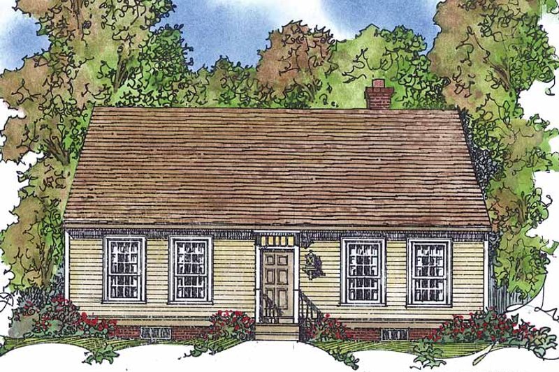Home Plan - Exterior - Front Elevation 3 for Colonial House Plan #1016-74 - 4 bed, 2.5 bath