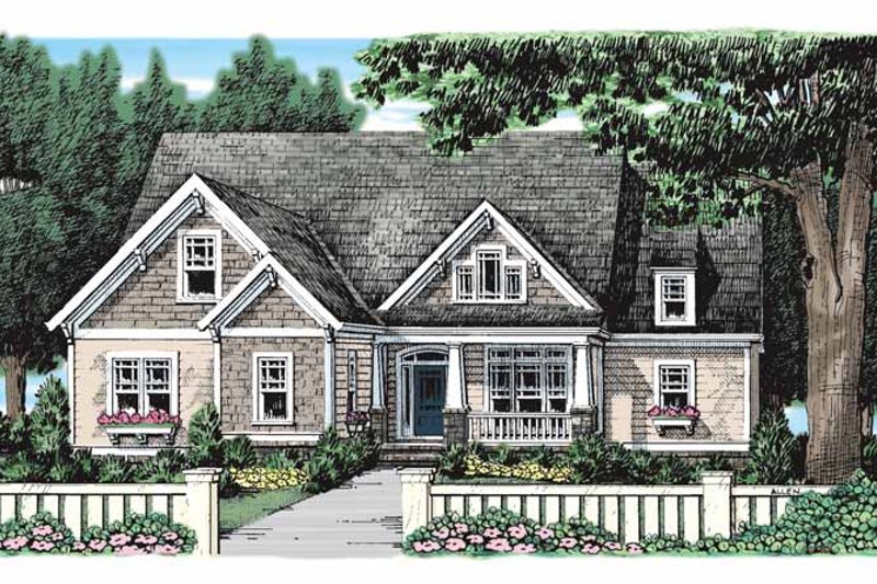 Home Plan - Exterior - Front Elevation 3 for Craftsman House Plan #927-929 - 3 bed, 2 bath
