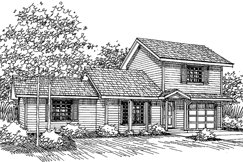 Home Plan - Colonial Exterior - Front Elevation Plan #60-1024