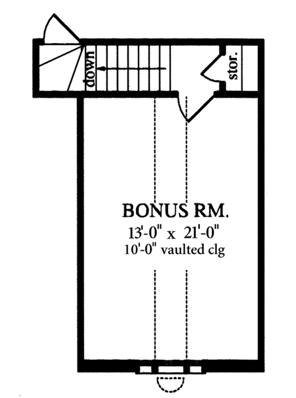 Architectural House Design - Country Floor Plan - Upper Floor Plan #42-556