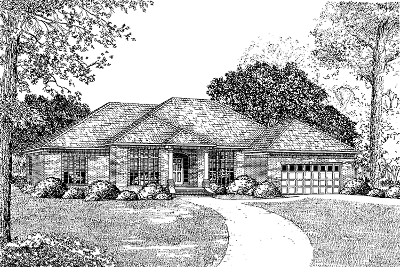 Home Plan - Ranch Exterior - Front Elevation Plan #17-2686