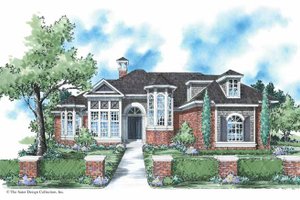 Colonial Exterior - Front Elevation Plan #930-292