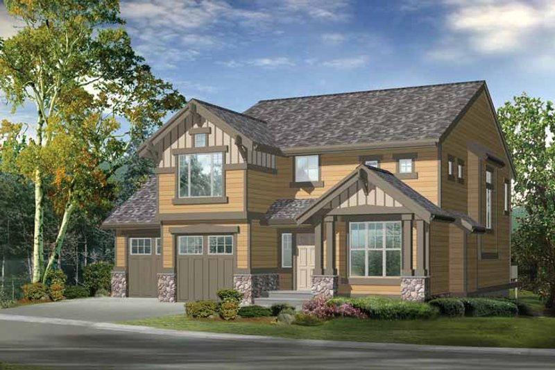 Dream House Plan - Craftsman Exterior - Front Elevation Plan #132-290
