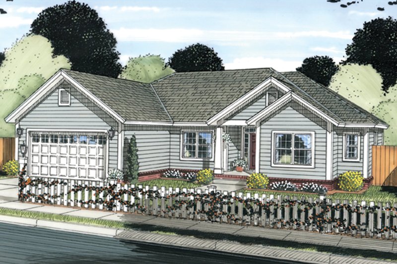 Dream House Plan - Exterior - Front Elevation 4 for Traditional House Plan #513-2156 - 4 bed, 3 bath