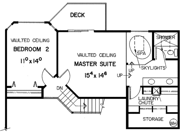 Dream House Plan - Contemporary Floor Plan - Upper Floor Plan #60-784