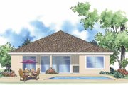 Mediterranean Style House Plan - 2 Beds 2 Baths 1281 Sq/Ft Plan #930-379 