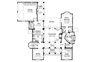Floor Plan - Main Floor for Country House Plan #930-335 - 5 bed, 3.5 bath